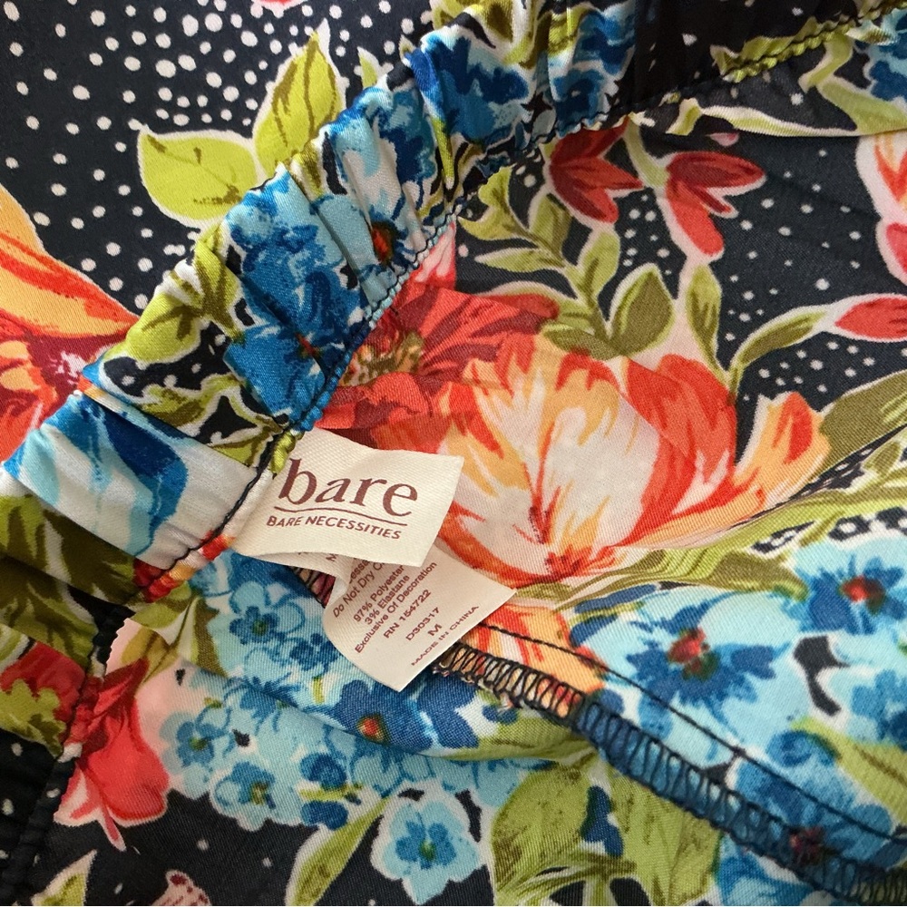 Bare Necessities Floral Silky Pajama Pants Colorful Boho - Picture 6 of 6